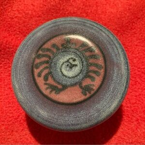 FRENCH BUTTER Ceramic  Dish Handmade with Eclectic Bird Design